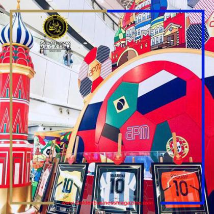 طراحی جذاب مرکز خرید apm هنگ گنگ به بهانه جام جهانی فوتبال